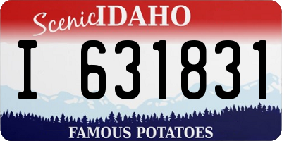 ID license plate I631831
