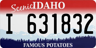 ID license plate I631832