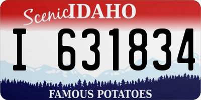 ID license plate I631834