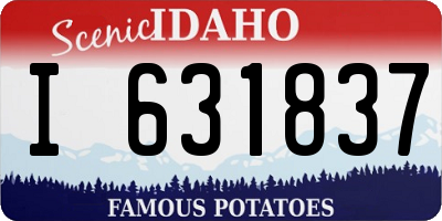 ID license plate I631837
