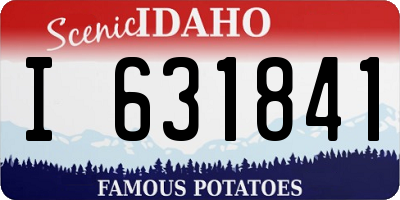 ID license plate I631841