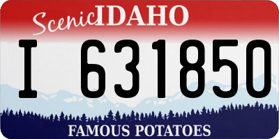 ID license plate I631850