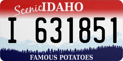 ID license plate I631851