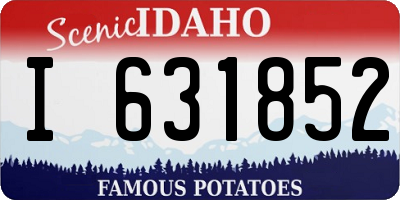 ID license plate I631852