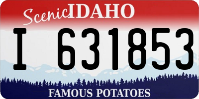 ID license plate I631853