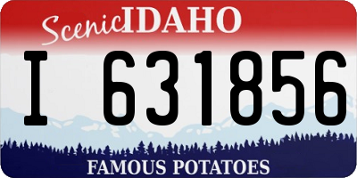 ID license plate I631856