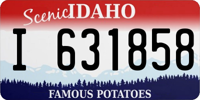 ID license plate I631858