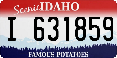 ID license plate I631859