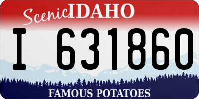 ID license plate I631860