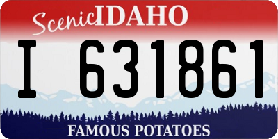 ID license plate I631861