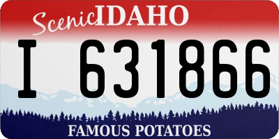 ID license plate I631866