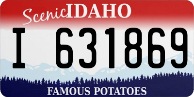 ID license plate I631869