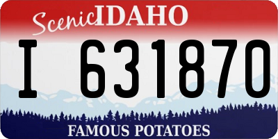 ID license plate I631870