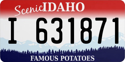 ID license plate I631871
