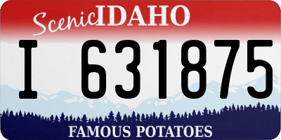 ID license plate I631875
