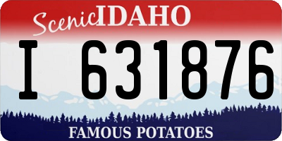 ID license plate I631876