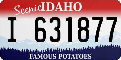 ID license plate I631877