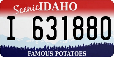 ID license plate I631880