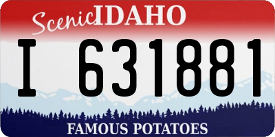 ID license plate I631881