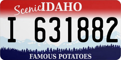 ID license plate I631882