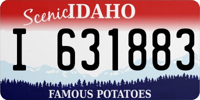 ID license plate I631883