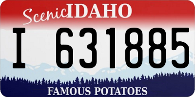 ID license plate I631885