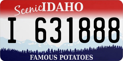 ID license plate I631888