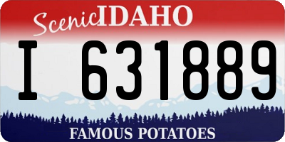 ID license plate I631889