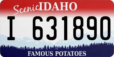 ID license plate I631890