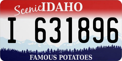 ID license plate I631896