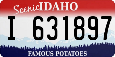 ID license plate I631897