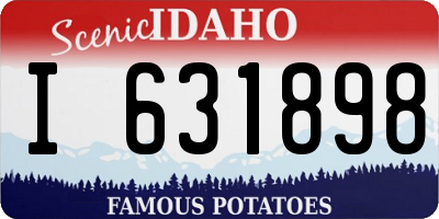 ID license plate I631898