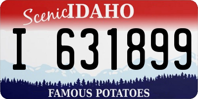 ID license plate I631899