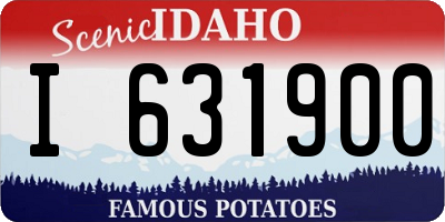 ID license plate I631900