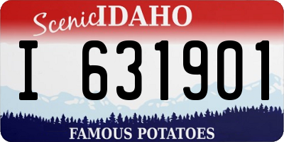 ID license plate I631901