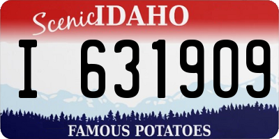 ID license plate I631909