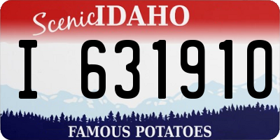 ID license plate I631910