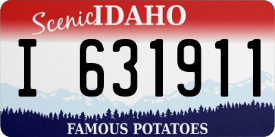 ID license plate I631911