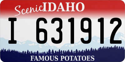 ID license plate I631912