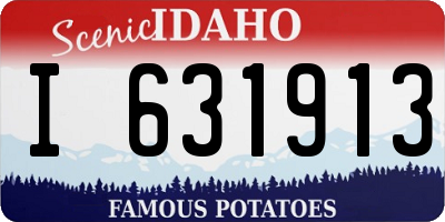 ID license plate I631913