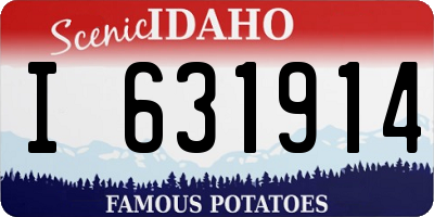 ID license plate I631914