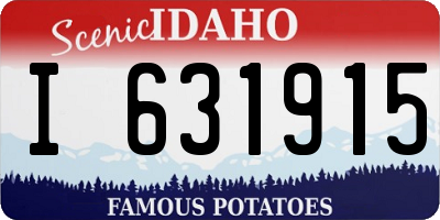 ID license plate I631915