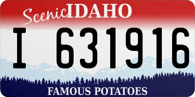 ID license plate I631916