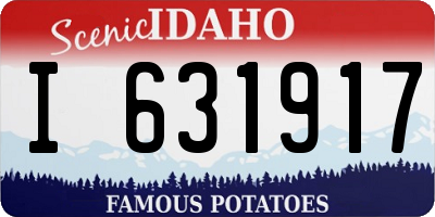 ID license plate I631917