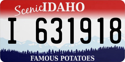 ID license plate I631918