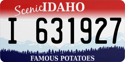 ID license plate I631927