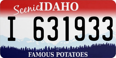 ID license plate I631933