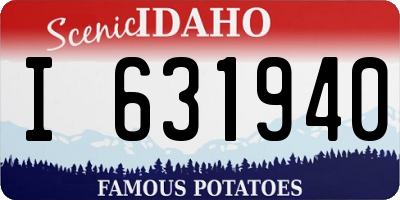 ID license plate I631940