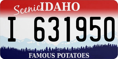 ID license plate I631950