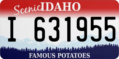 ID license plate I631955